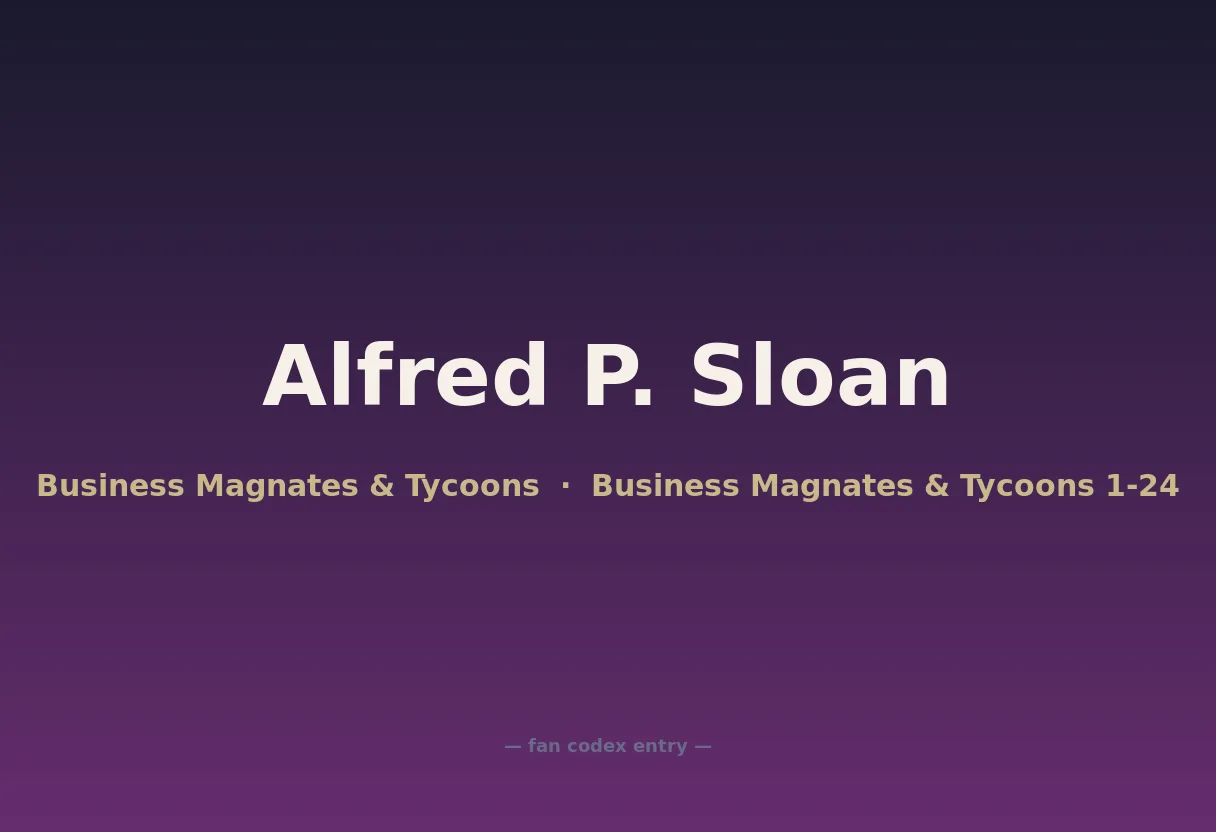 Alfred P. Sloan