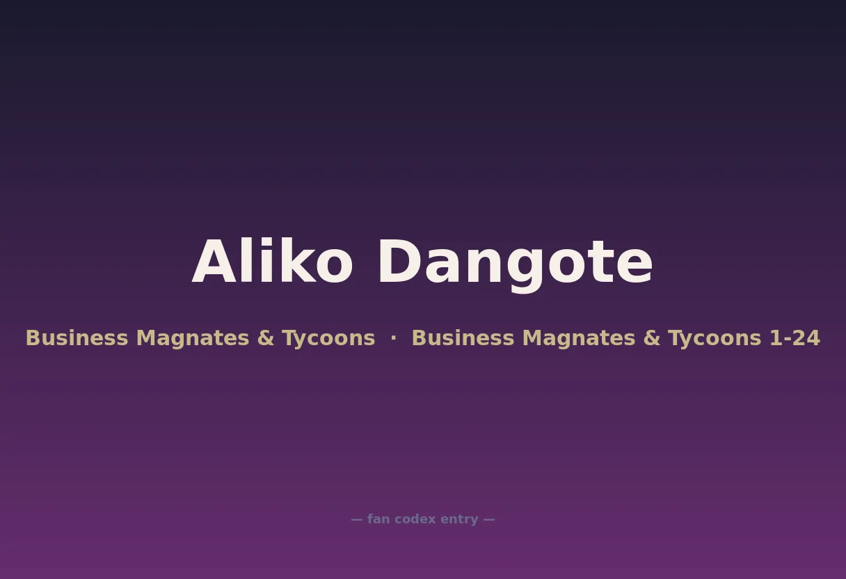 Aliko Dangote