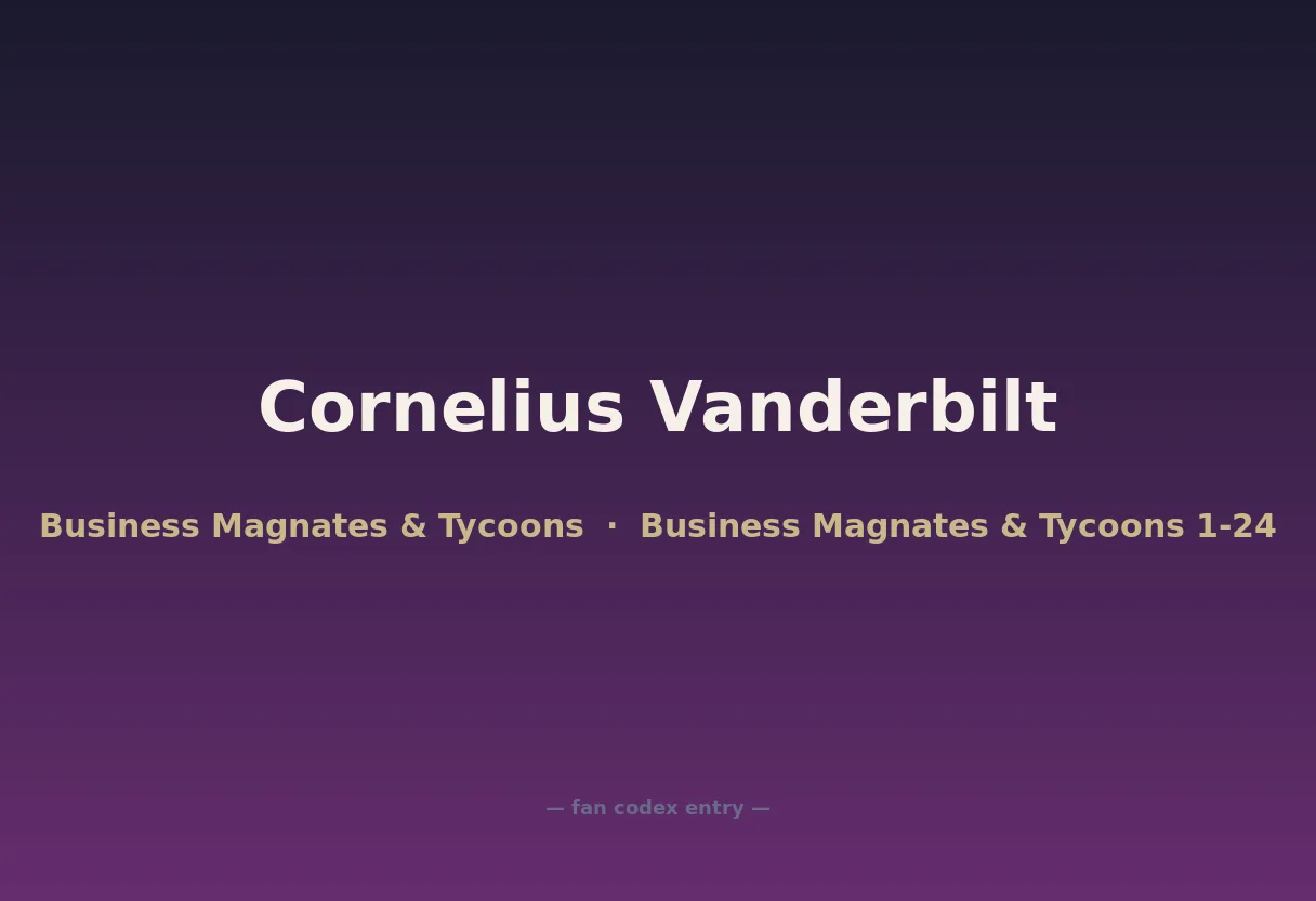Cornelius Vanderbilt